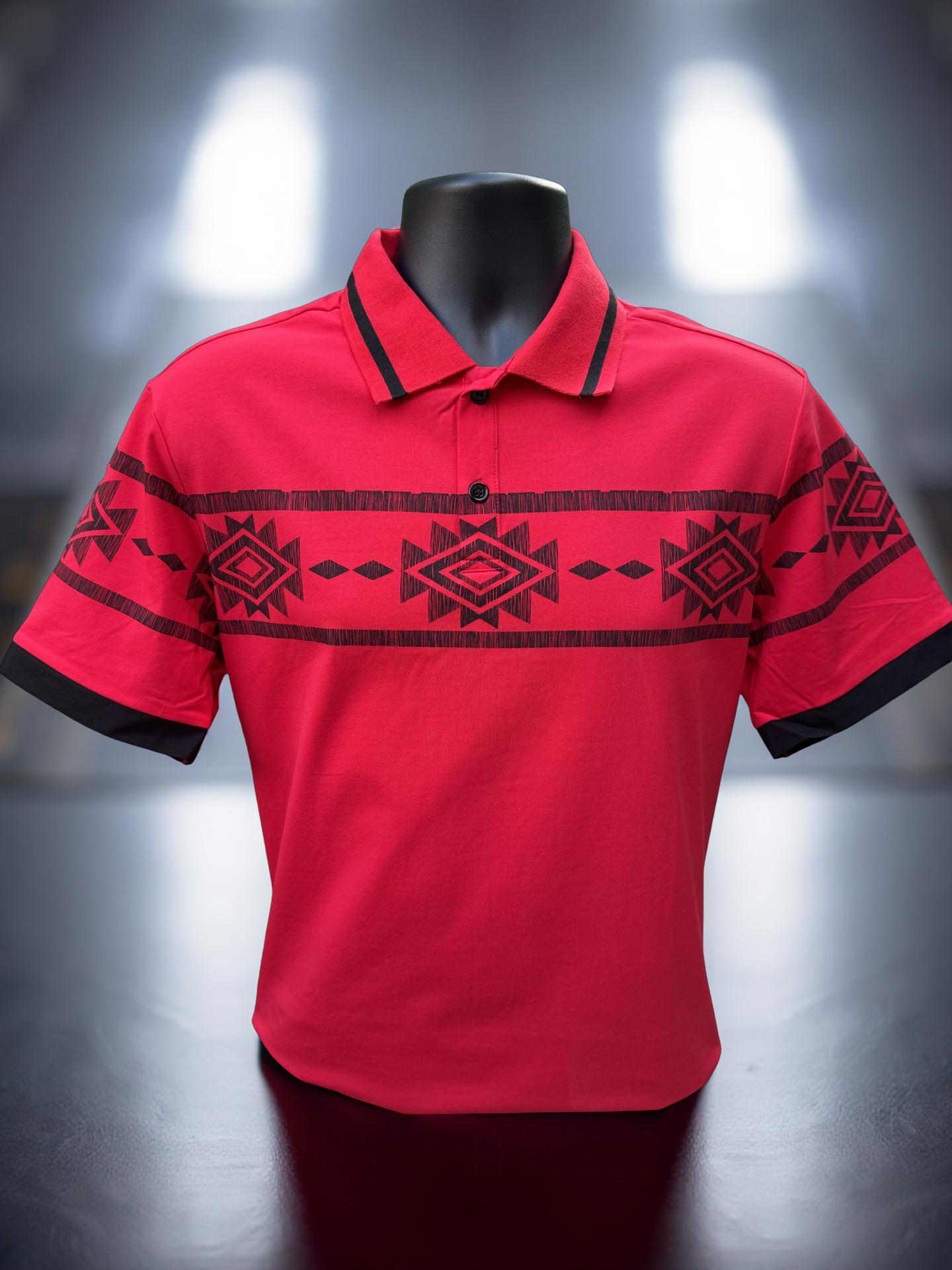 Red Aztec Polo