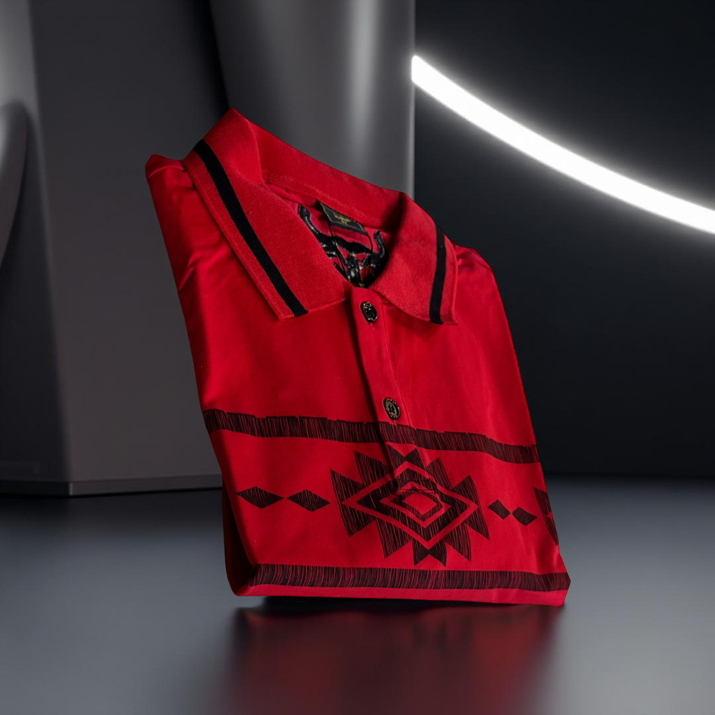 Red Aztec Polo