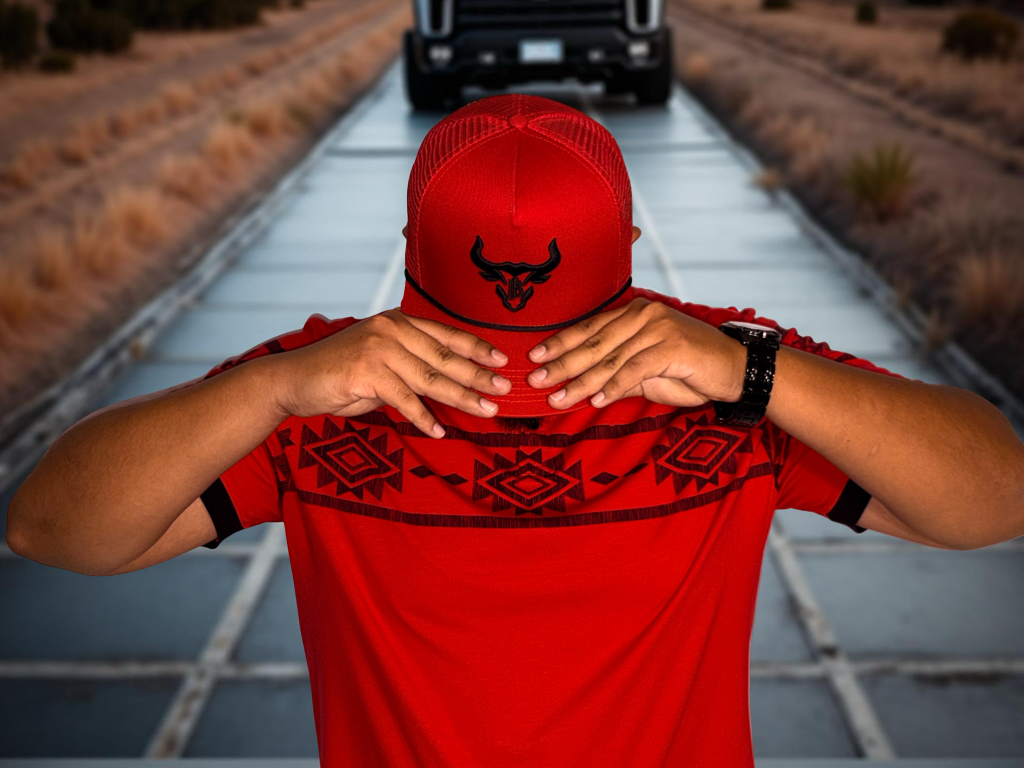 Red Aztec Polo