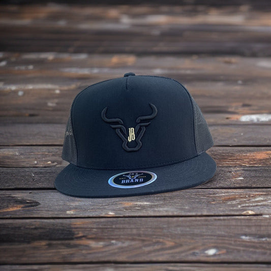 JR's Flat Bill Hat black/black